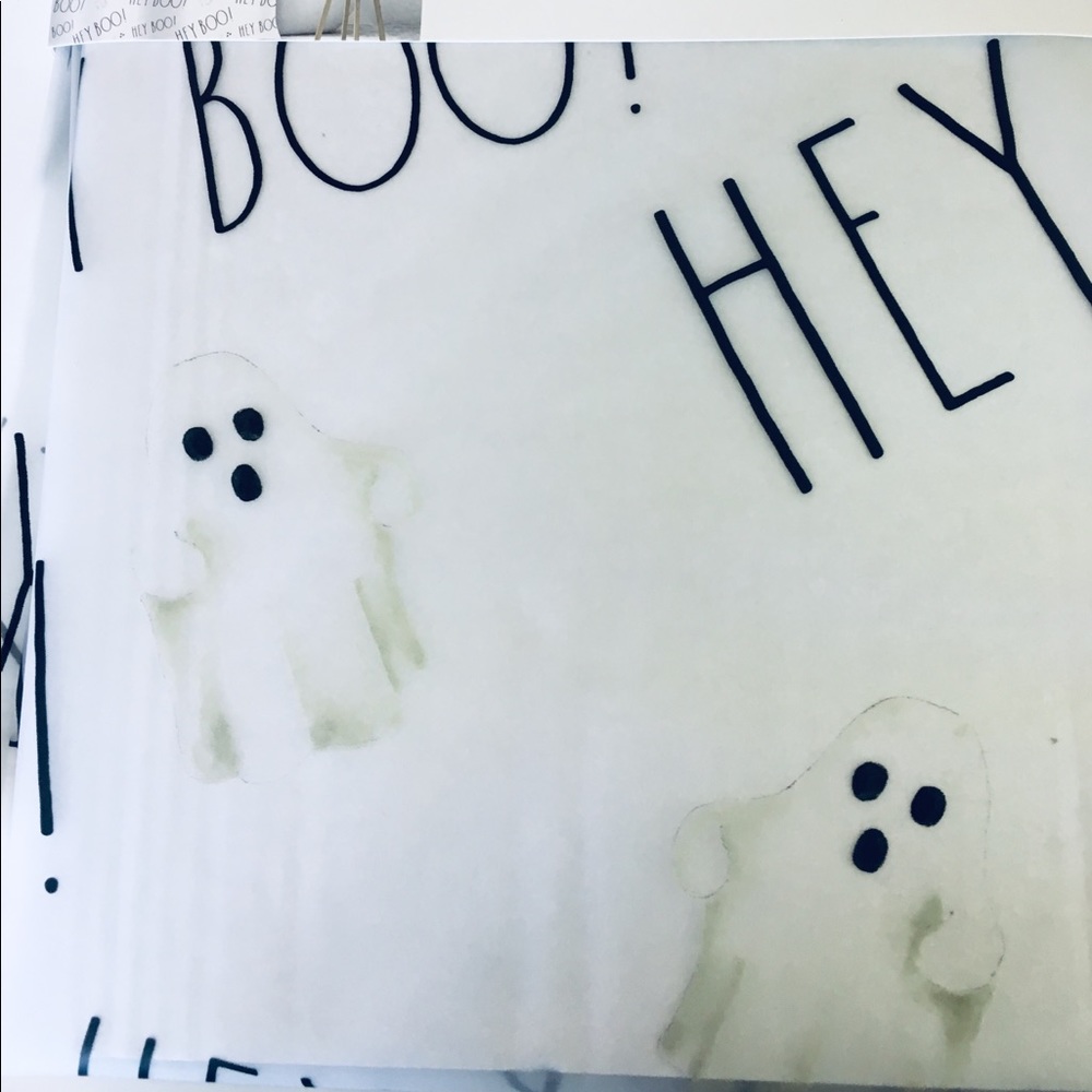 Halloween Hey Boo Ghosts Peva Shower Curtain